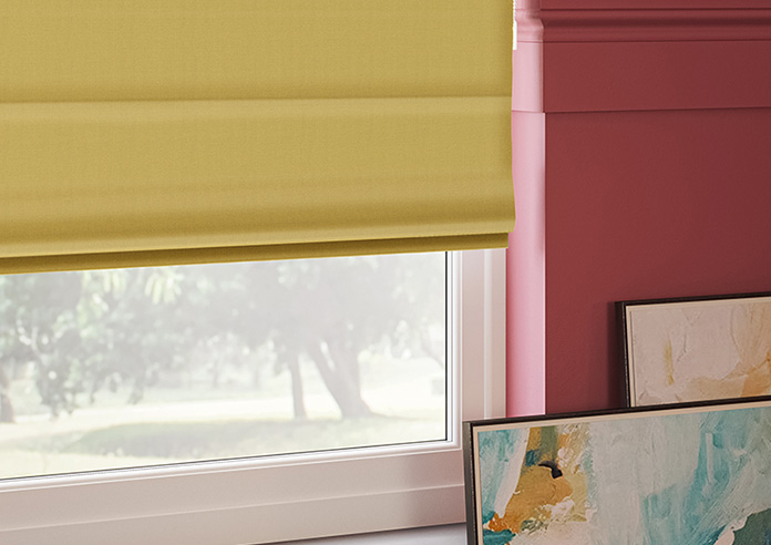Lyra, Mustard - Twist&Fit Roman Blind - Image 5